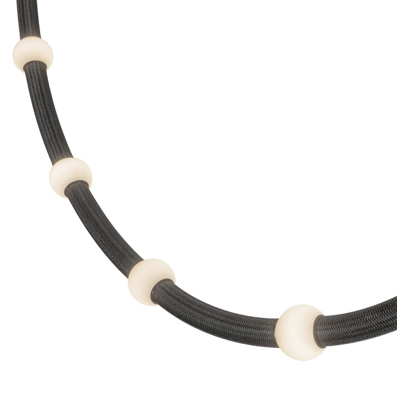 LED Pendant<br /><span style="color:#4AB0CE;">Entrega: 0-1 semanas en USA</span><br /><span style="color:#4AB0CE;font-size:60%;">PREGUNTE POR ENTREGA EN PANAMA</span><br />Collection: Corda<br />Finish: Black/Opal Glass