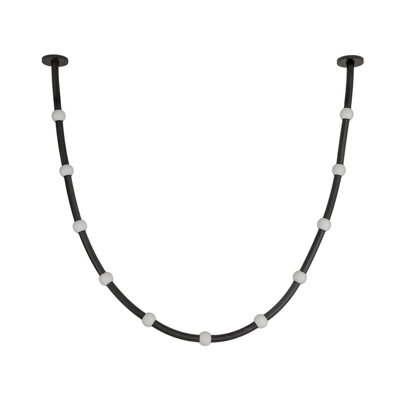 LED Pendant<br /><span style="color:#4AB0CE;">Entrega: 4-10 dias en USA</span><br /><span style="color:#4AB0CE;font-size:60%;">PREGUNTE POR ENTREGA EN PANAMA</span><br />Collection: Corda<br />Finish: Black/Opal Glass