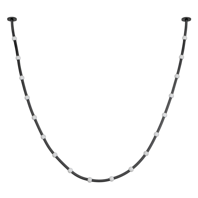 LED Pendant<br /><span style="color:#4AB0CE;">Entrega: 4-10 dias en USA</span><br /><span style="color:#4AB0CE;font-size:60%;">PREGUNTE POR ENTREGA EN PANAMA</span><br />Collection: Corda<br />Finish: Black/Opal Glass