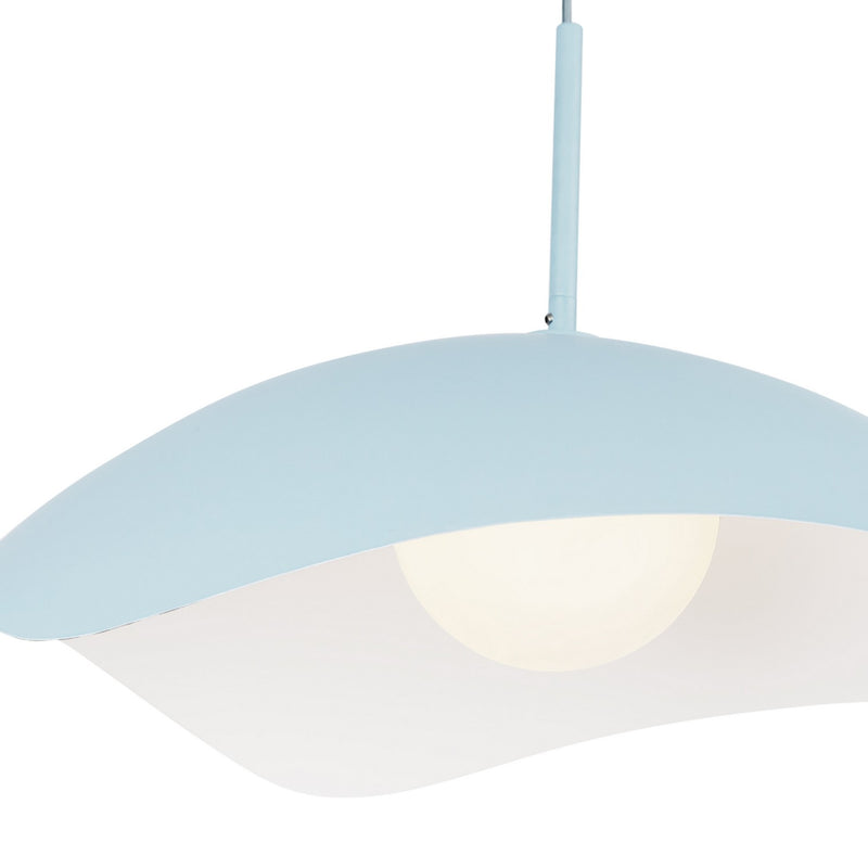 One Light Pendant<br /><span style="color:#4AB0CE;">Entrega: 4-10 dias en USA</span><br /><span style="color:#4AB0CE;font-size:60%;">PREGUNTE POR ENTREGA EN PANAMA</span><br />Collection: Kirby<br />Finish: Cerulean