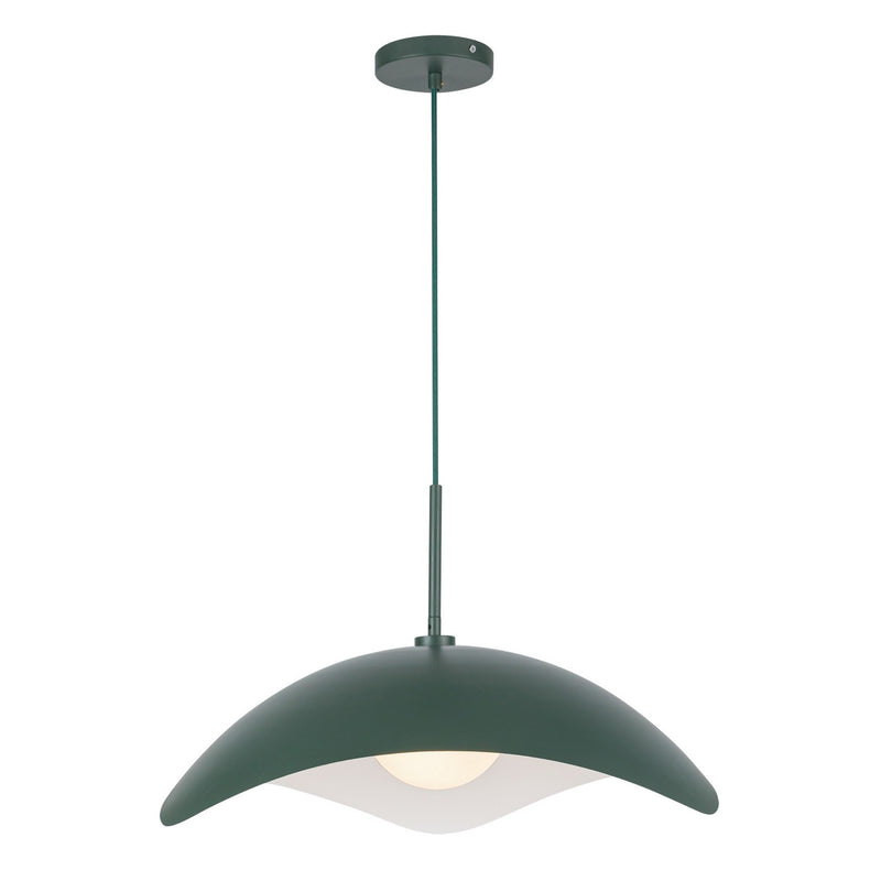 One Light Pendant<br /><span style="color:#4AB0CE;">Entrega: 1-2 semanas en USA</span><br /><span style="color:#4AB0CE;font-size:60%;">PREGUNTE POR ENTREGA EN PANAMA</span><br />Collection: Kirby<br />Finish: Pine Green