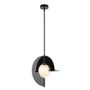 LED Pendant<br /><span style="color:#4AB0CE;">Entrega: 4-10 dias en USA</span><br /><span style="color:#4AB0CE;font-size:60%;">PREGUNTE POR ENTREGA EN PANAMA</span><br />Collection: Scorpio<br />Finish: Glossy Black/Opal Glass