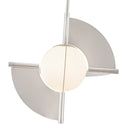 LED Pendant<br /><span style="color:#4AB0CE;">Entrega: 4-10 dias en USA</span><br /><span style="color:#4AB0CE;font-size:60%;">PREGUNTE POR ENTREGA EN PANAMA</span><br />Collection: Scorpio<br />Finish: Polished Nickel/Opal Glass