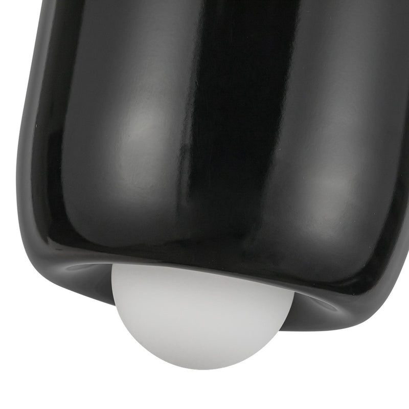 LED Pendant<br /><span style="color:#4AB0CE;">Entrega: 4-10 dias en USA</span><br /><span style="color:#4AB0CE;font-size:60%;">PREGUNTE POR ENTREGA EN PANAMA</span><br />Collection: Hayden<br />Finish: Glossy Black