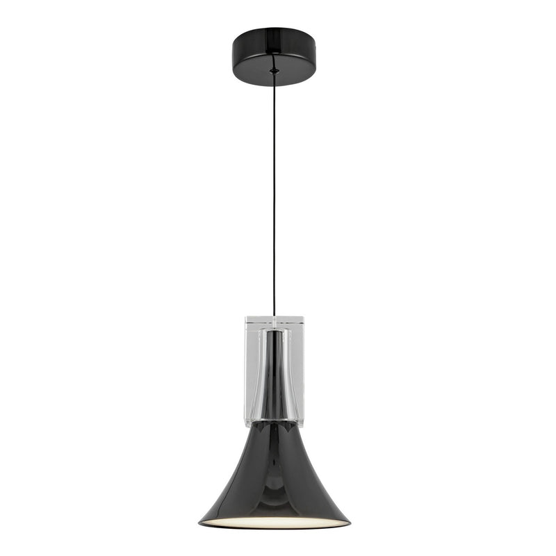 LED Pendant<br /><span style="color:#4AB0CE;">Entrega: 4-10 dias en USA</span><br /><span style="color:#4AB0CE;font-size:60%;">PREGUNTE POR ENTREGA EN PANAMA</span><br />Collection: Floe<br />Finish: Glossy Black/Clear Crystal