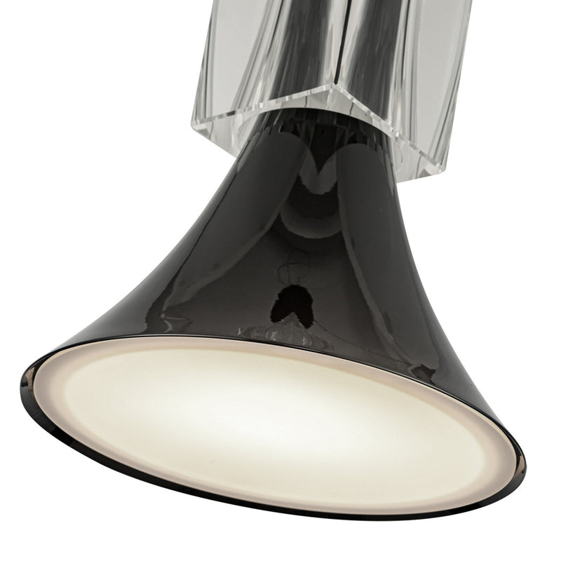 LED Pendant<br /><span style="color:#4AB0CE;">Entrega: 4-10 dias en USA</span><br /><span style="color:#4AB0CE;font-size:60%;">PREGUNTE POR ENTREGA EN PANAMA</span><br />Collection: Floe<br />Finish: Glossy Black/Clear Crystal