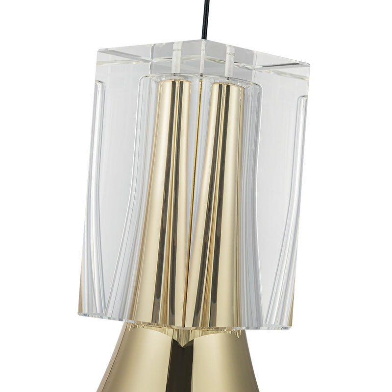 Kuzco Lighting - PD94108-MRB/CC-UNV - LED Pendant - Floe - Metallic Brass/Clear Crystal