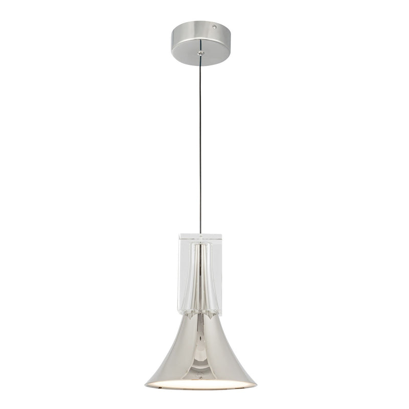 LED Pendant<br /><span style="color:#4AB0CE;">Entrega: 4-10 dias en USA</span><br /><span style="color:#4AB0CE;font-size:60%;">PREGUNTE POR ENTREGA EN PANAMA</span><br />Collection: Floe<br />Finish: Polished Nickel/Clear Crystal