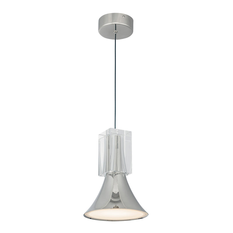 LED Pendant<br /><span style="color:#4AB0CE;">Entrega: 4-10 dias en USA</span><br /><span style="color:#4AB0CE;font-size:60%;">PREGUNTE POR ENTREGA EN PANAMA</span><br />Collection: Floe<br />Finish: Polished Nickel/Clear Crystal