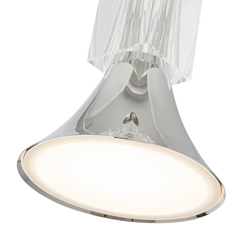 LED Pendant<br /><span style="color:#4AB0CE;">Entrega: 4-10 dias en USA</span><br /><span style="color:#4AB0CE;font-size:60%;">PREGUNTE POR ENTREGA EN PANAMA</span><br />Collection: Floe<br />Finish: Polished Nickel/Clear Crystal