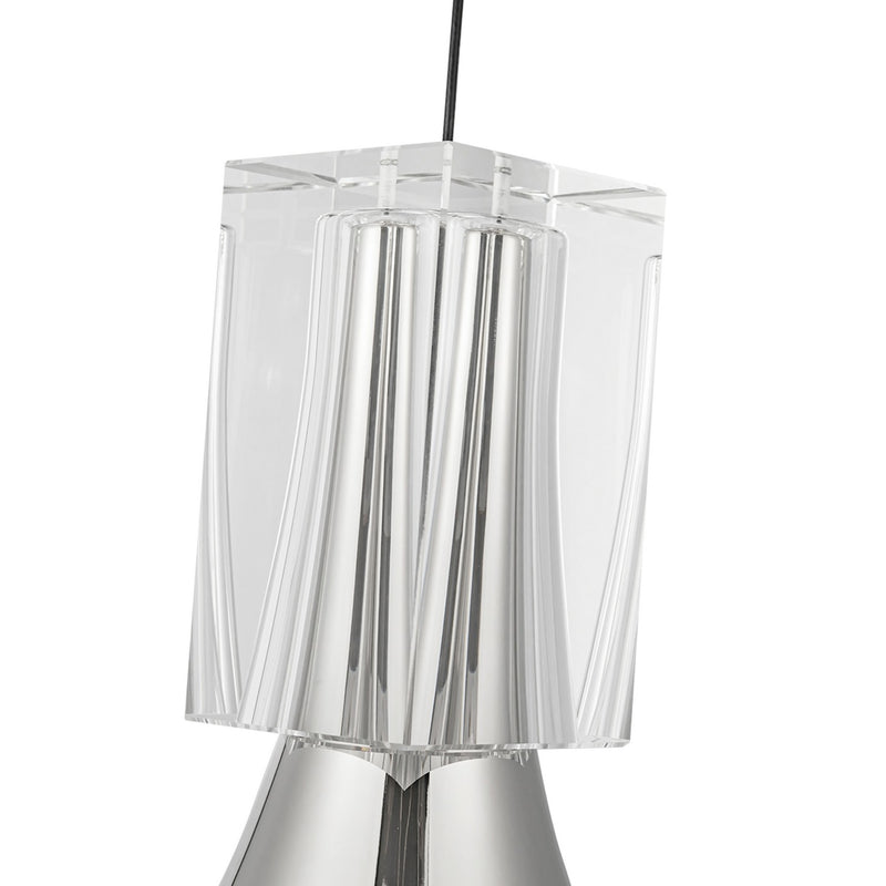 Kuzco Lighting - PD94108-PN/CC-UNV - LED Pendant - Floe - Polished Nickel/Clear Crystal