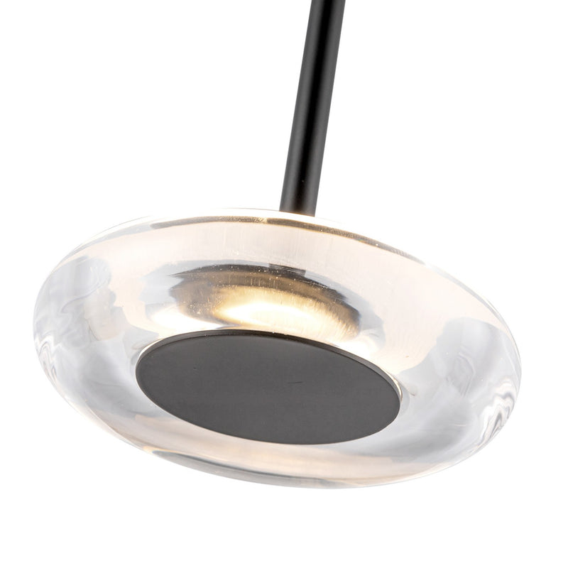 Kuzco Lighting - PD97204-BK/CL - LED Pendant - Stephord - Black/Clear Glass