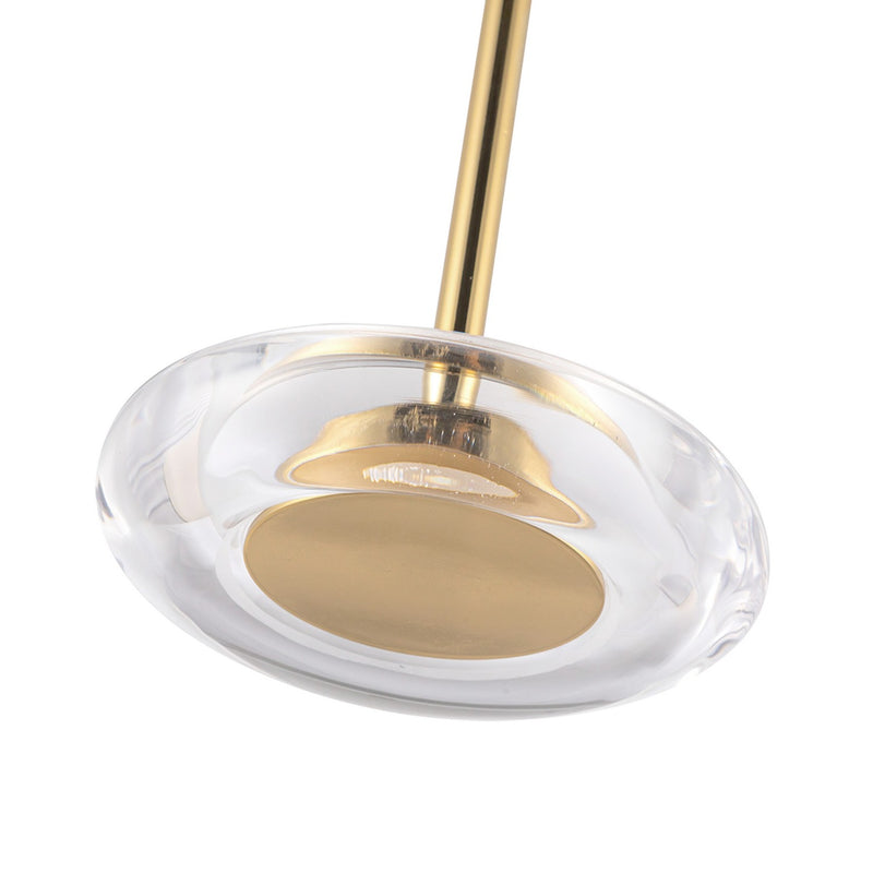 Kuzco Lighting - PD97204-MRB/CL - LED Pendant - Stephord - Metallic Brass/Clear Glass