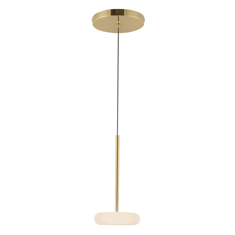 LED Pendant<br /><span style="color:#4AB0CE;">Entrega: 4-10 dias en USA</span><br /><span style="color:#4AB0CE;font-size:60%;">PREGUNTE POR ENTREGA EN PANAMA</span><br />Collection: Stephord<br />Finish: Metallic Brass/Frosted Glass