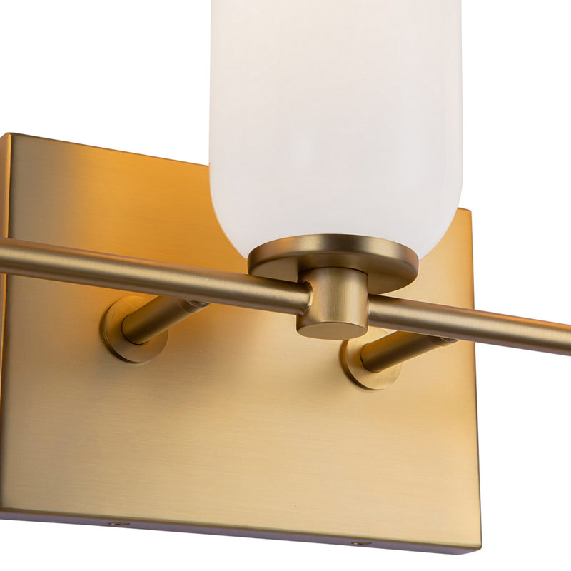 Kuzco Lighting - VL57718-BG/GO - Three Light Vanity - Nola - Brushed Gold/Glossy Opal Glass
