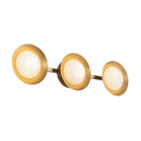 LED Vanity<br /><span style="color:#4AB0CE;">Entrega: 4-10 dias en USA</span><br /><span style="color:#4AB0CE;font-size:60%;">PREGUNTE POR ENTREGA EN PANAMA</span><br />Collection: Cleo<br />Finish: Brushed Gold/Opal Glass