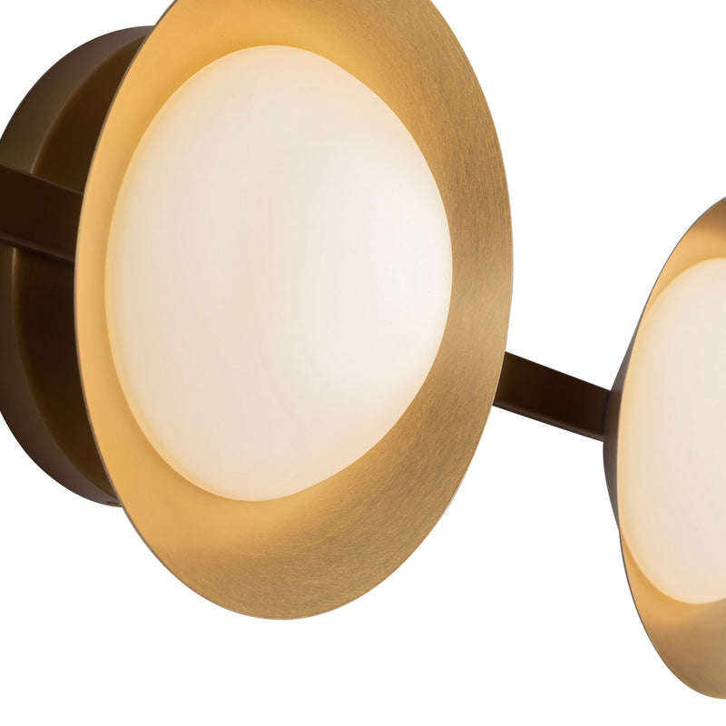 Kuzco Lighting - VL77923-BG/OP - LED Vanity - Cleo - Brushed Gold/Opal Glass