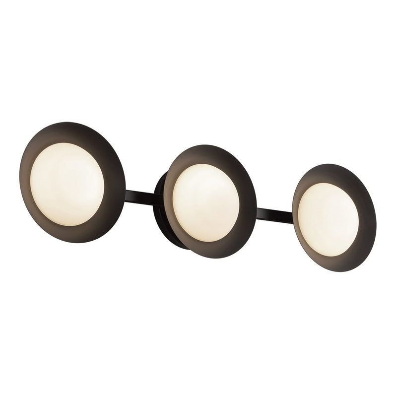 LED Vanity<br /><span style="color:#4AB0CE;">Entrega: 4-10 dias en USA</span><br /><span style="color:#4AB0CE;font-size:60%;">PREGUNTE POR ENTREGA EN PANAMA</span><br />Collection: Cleo<br />Finish: Black/Opal Glass