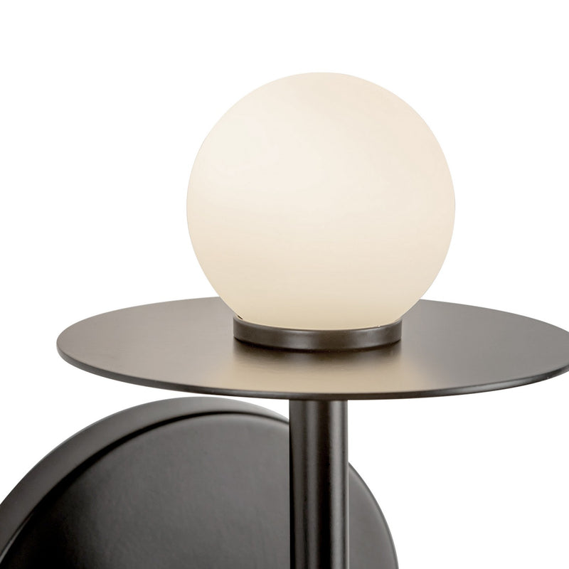 LED Wall Sconce<br /><span style="color:#4AB0CE;">Entrega: 4-10 dias en USA</span><br /><span style="color:#4AB0CE;font-size:60%;">PREGUNTE POR ENTREGA EN PANAMA</span><br />Collection: Elixir<br />Finish: Black