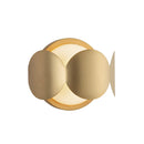 One Light Wall Sconce<br /><span style="color:#4AB0CE;">Entrega: 4-10 dias en USA</span><br /><span style="color:#4AB0CE;font-size:60%;">PREGUNTE POR ENTREGA EN PANAMA</span><br />Collection: Ciel<br />Finish: Brushed Gold/Opal Glass