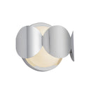 One Light Wall Sconce<br /><span style="color:#4AB0CE;">Entrega: 4-10 dias en USA</span><br /><span style="color:#4AB0CE;font-size:60%;">PREGUNTE POR ENTREGA EN PANAMA</span><br />Collection: Ciel<br />Finish: Chrome/Opal Glass
