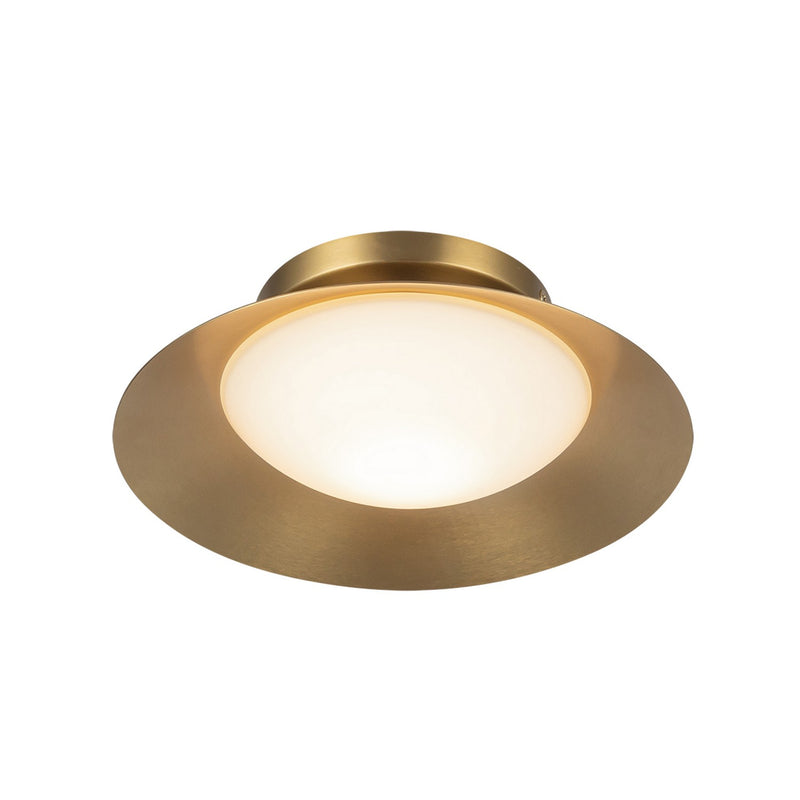 LED Wall Sconce<br /><span style="color:#4AB0CE;">Entrega: 0-1 semanas en USA</span><br /><span style="color:#4AB0CE;font-size:60%;">PREGUNTE POR ENTREGA EN PANAMA</span><br />Collection: Cleo<br />Finish: Brushed Gold/Opal Glass