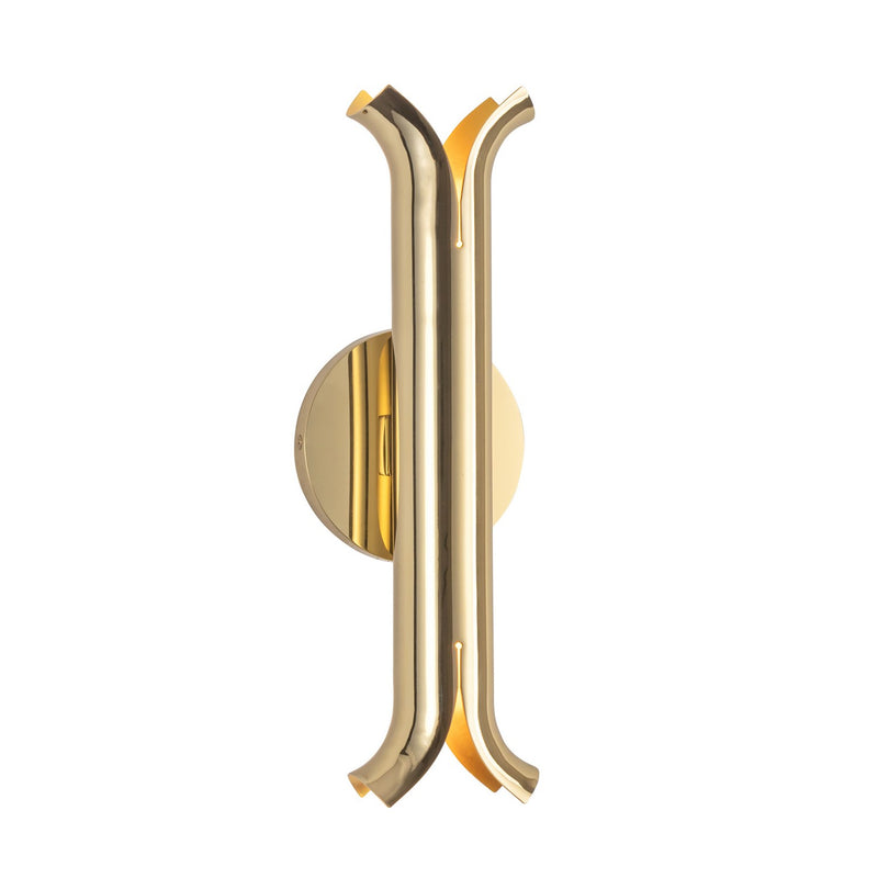 LED Wall Sconce<br /><span style="color:#4AB0CE;">Entrega: 4-10 dias en USA</span><br /><span style="color:#4AB0CE;font-size:60%;">PREGUNTE POR ENTREGA EN PANAMA</span><br />Collection: Husk<br />Finish: Metallic Brass