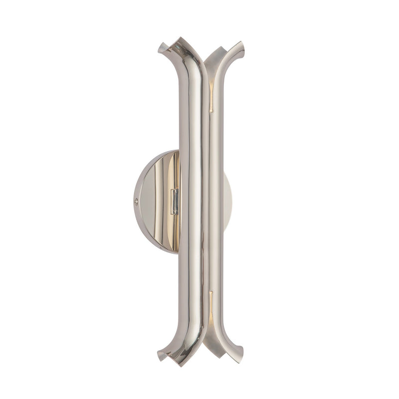 LED Wall Sconce<br /><span style="color:#4AB0CE;">Entrega: 4-10 dias en USA</span><br /><span style="color:#4AB0CE;font-size:60%;">PREGUNTE POR ENTREGA EN PANAMA</span><br />Collection: Husk<br />Finish: Polished Nickel
