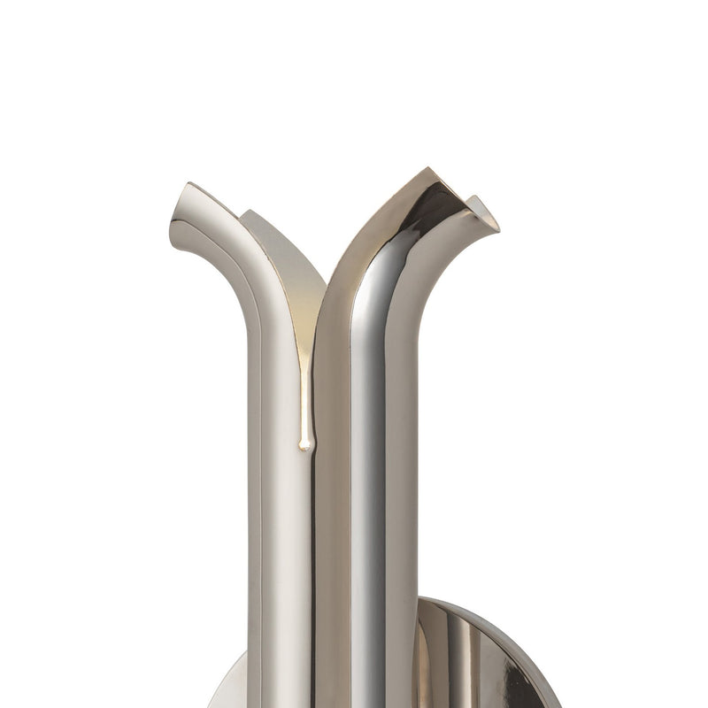 LED Wall Sconce<br /><span style="color:#4AB0CE;">Entrega: 4-10 dias en USA</span><br /><span style="color:#4AB0CE;font-size:60%;">PREGUNTE POR ENTREGA EN PANAMA</span><br />Collection: Husk<br />Finish: Polished Nickel