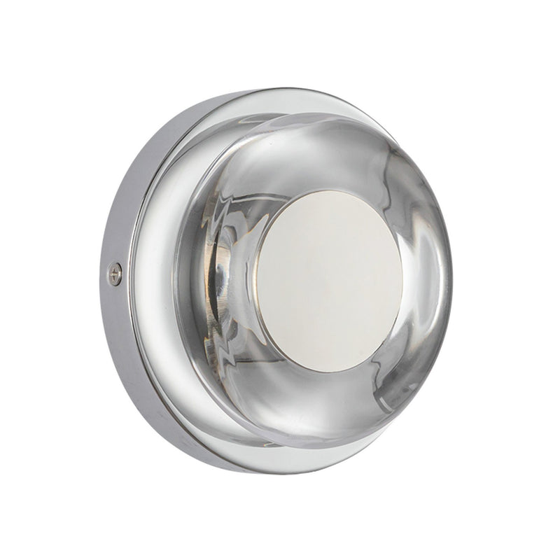 LED Wall Sconce<br /><span style="color:#4AB0CE;">Entrega: 4-10 dias en USA</span><br /><span style="color:#4AB0CE;font-size:60%;">PREGUNTE POR ENTREGA EN PANAMA</span><br />Collection: Stephord<br />Finish: Chrome/Clear Glass