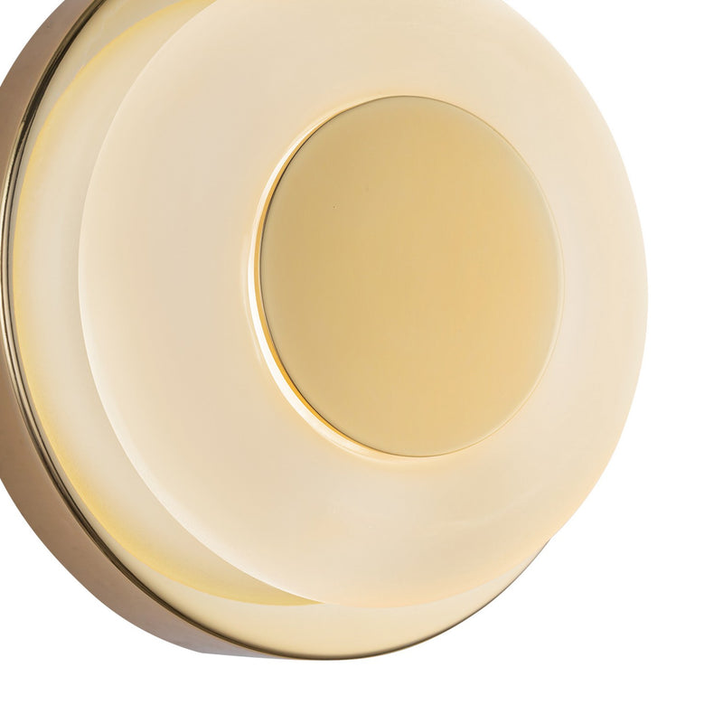 Kuzco Lighting - WS97204-MRB/FR - LED Wall Sconce - Stephord - Metallic Brass/Frosted Glass