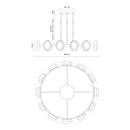LED Chandelier<br /><span style="color:#4AB0CE;">Entrega: 4-10 dias en USA</span><br /><span style="color:#4AB0CE;font-size:60%;">PREGUNTE POR ENTREGA EN PANAMA</span><br />Collection: Alonso<br />Finish: Vintage Brass