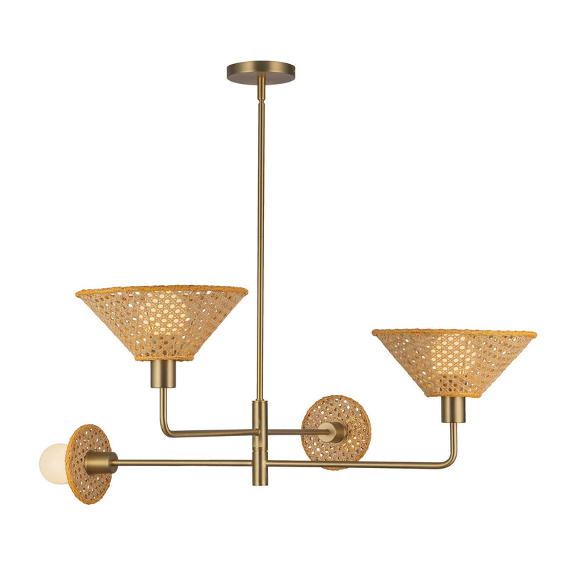 Four Light Chandelier<br /><span style="color:#4AB0CE;">Entrega: 4-10 dias en USA</span><br /><span style="color:#4AB0CE;font-size:60%;">PREGUNTE POR ENTREGA EN PANAMA</span><br />Collection: Piper<br />Finish: Brushed Gold