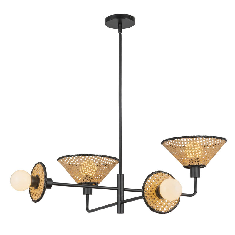 Four Light Chandelier<br /><span style="color:#4AB0CE;">Entrega: 4-10 dias en USA</span><br /><span style="color:#4AB0CE;font-size:60%;">PREGUNTE POR ENTREGA EN PANAMA</span><br />Collection: Piper<br />Finish: Matte Black