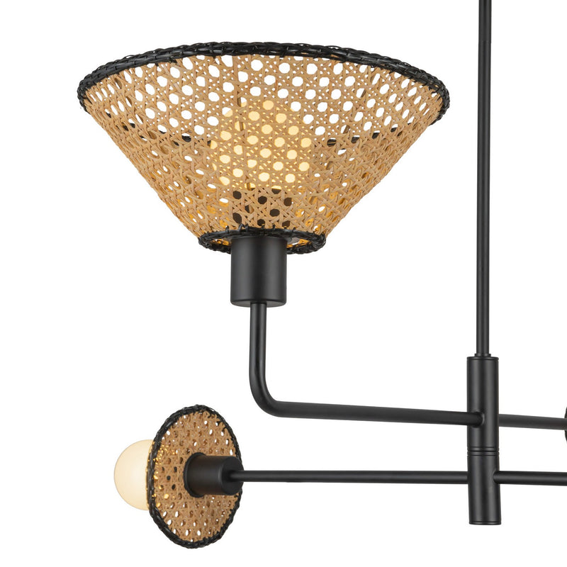 Four Light Chandelier<br /><span style="color:#4AB0CE;">Entrega: 4-10 dias en USA</span><br /><span style="color:#4AB0CE;font-size:60%;">PREGUNTE POR ENTREGA EN PANAMA</span><br />Collection: Piper<br />Finish: Matte Black