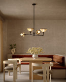 Alora - CH432438MB - Four Light Chandelier - Piper - Matte Black