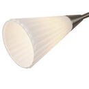 12 Light Chandelier<br /><span style="color:#4AB0CE;">Entrega: 4-10 dias en USA</span><br /><span style="color:#4AB0CE;font-size:60%;">PREGUNTE POR ENTREGA EN PANAMA</span><br />Collection: Cosmo<br />Finish: Brushed Nickel/Glossy Ribbed Opal Glass