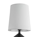 Four Light Chandelier<br /><span style="color:#4AB0CE;">Entrega: 4-10 dias en USA</span><br /><span style="color:#4AB0CE;font-size:60%;">PREGUNTE POR ENTREGA EN PANAMA</span><br />Collection: Bridgette<br />Finish: Matte Black/White Linen