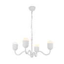 Four Light Chandelier<br /><span style="color:#4AB0CE;">Entrega: 4-10 dias en USA</span><br /><span style="color:#4AB0CE;font-size:60%;">PREGUNTE POR ENTREGA EN PANAMA</span><br />Collection: Effie<br />Finish: Antique White/Opal Glass