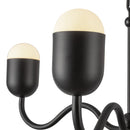 Four Light Chandelier<br /><span style="color:#4AB0CE;">Entrega: 4-10 dias en USA</span><br /><span style="color:#4AB0CE;font-size:60%;">PREGUNTE POR ENTREGA EN PANAMA</span><br />Collection: Effie<br />Finish: Matte Black/Opal Glass