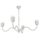 Four Light Chandelier<br /><span style="color:#4AB0CE;">Entrega: 1-2 semanas en USA</span><br /><span style="color:#4AB0CE;font-size:60%;">PREGUNTE POR ENTREGA EN PANAMA</span><br />Collection: Effie<br />Finish: Antique White/Opal Glass