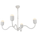 Four Light Chandelier<br /><span style="color:#4AB0CE;">Entrega: 4-10 dias en USA</span><br /><span style="color:#4AB0CE;font-size:60%;">PREGUNTE POR ENTREGA EN PANAMA</span><br />Collection: Effie<br />Finish: Antique White/Opal Glass