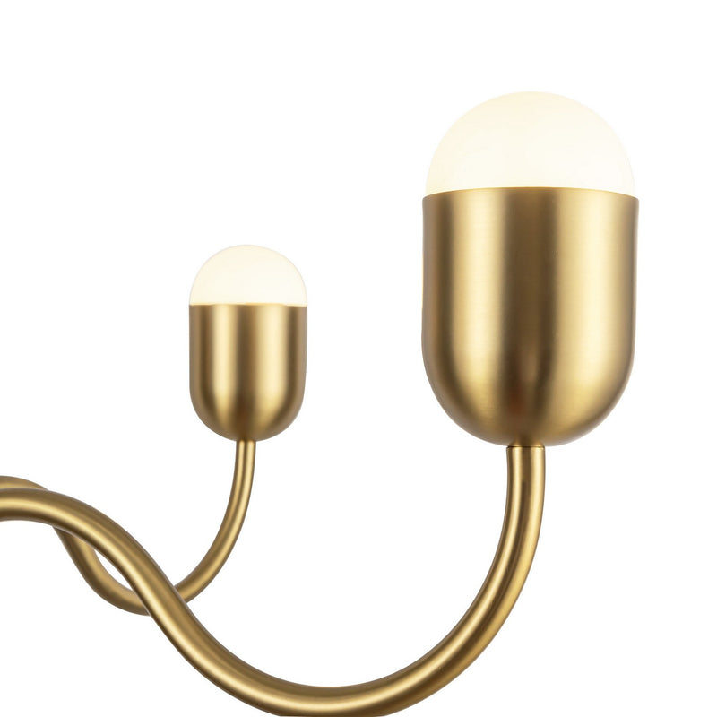Four Light Chandelier<br /><span style="color:#4AB0CE;">Entrega: 4-10 dias en USA</span><br /><span style="color:#4AB0CE;font-size:60%;">PREGUNTE POR ENTREGA EN PANAMA</span><br />Collection: Effie<br />Finish: Brushed Gold/Opal Glass