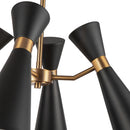 Alora - CH574424MBAG - Four Light Chandelier - Blake - Matte Black/Aged Gold