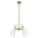 Four Light Chandelier<br /><span style="color:#4AB0CE;">Entrega: 4-10 dias en USA</span><br /><span style="color:#4AB0CE;font-size:60%;">PREGUNTE POR ENTREGA EN PANAMA</span><br />Collection: Blake<br />Finish: White/Aged Gold
