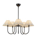 Five Light Chandelier<br /><span style="color:#4AB0CE;">Entrega: 4-10 dias en USA</span><br /><span style="color:#4AB0CE;font-size:60%;">PREGUNTE POR ENTREGA EN PANAMA</span><br />Collection: Rosemary<br />Finish: Matte Black/Folded White