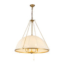 Four Light Chandelier<br /><span style="color:#4AB0CE;">Entrega: 4-10 dias en USA</span><br /><span style="color:#4AB0CE;font-size:60%;">PREGUNTE POR ENTREGA EN PANAMA</span><br />Collection: Crosby<br />Finish: Brushed Gold