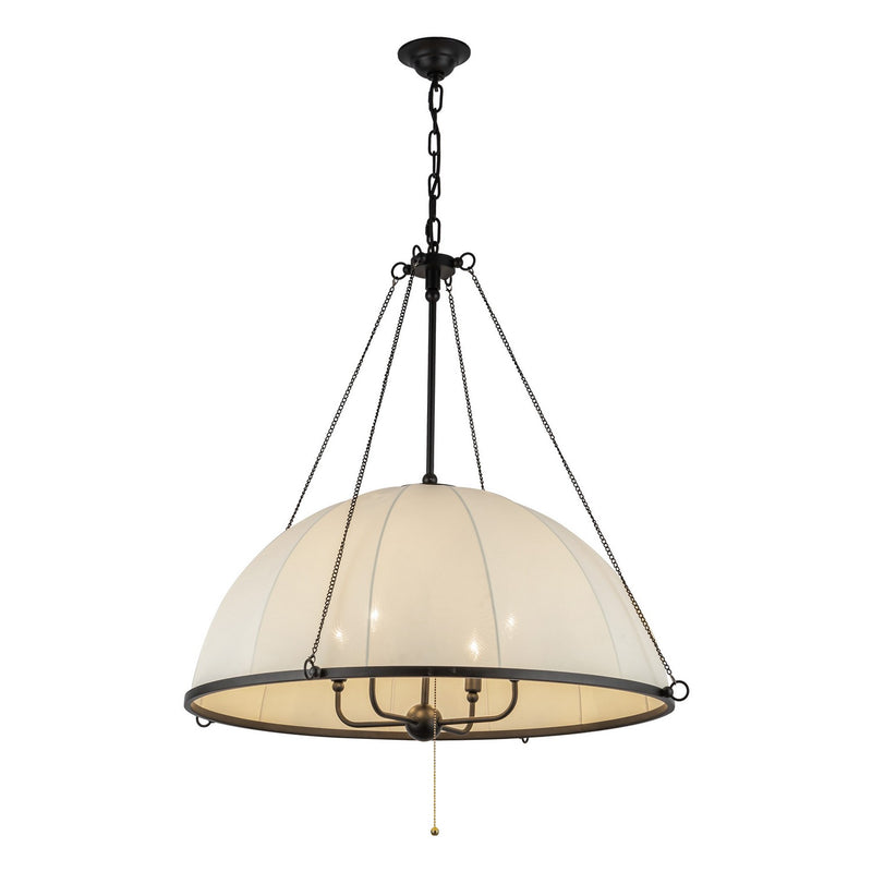 Four Light Chandelier<br /><span style="color:#4AB0CE;">Entrega: 4-10 dias en USA</span><br /><span style="color:#4AB0CE;font-size:60%;">PREGUNTE POR ENTREGA EN PANAMA</span><br />Collection: Crosby<br />Finish: Matte Black