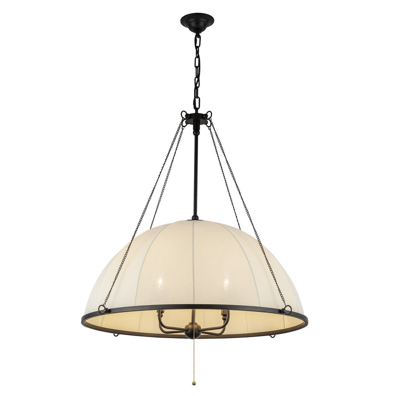 Four Light Chandelier<br /><span style="color:#4AB0CE;">Entrega: 4-10 dias en USA</span><br /><span style="color:#4AB0CE;font-size:60%;">PREGUNTE POR ENTREGA EN PANAMA</span><br />Collection: Crosby<br />Finish: Matte Black