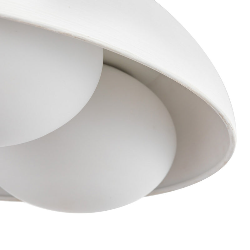Alora - FM495316AWOP - Three Light Flush Mount - Robyn - Antique White/Opal Glass